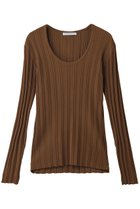 【ベイジ,/BEIGE,】のLABRADO(ラブラド)/ランダムリブ Uネックニット 人気、トレンドファッション・服の通販 founy(ファニー) ファッション Fashion レディースファッション Fashion for Women トップス・カットソー Cut & Sew Tops ニット Knit Tops & Sweaters カジュアルプルオーバー・ニットトップス Pullovers & Knit Tops / Casual Pullovers インナー Innerwear スリーブ Sleeve, Long Sleeve / Short Sleeve ロング Long, Long-Length 夏 Summer 新作・新入荷 New Arrivals / New In 春 Spring S/S・春夏 SS, Spring/Summer, Warm Season thumbnail Brown|ID: prp329100004876743 ipo3291000000036375374