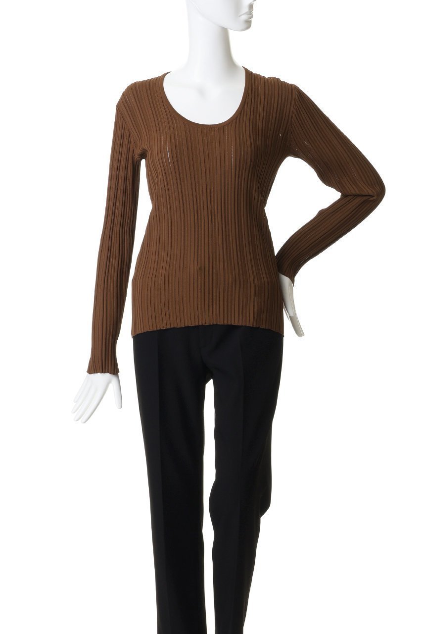 【ベイジ,/BEIGE,】のLABRADO(ラブラド)/ランダムリブ Uネックニット 人気、トレンドファッション・服の通販 founy(ファニー) 　ファッション　Fashion　レディースファッション　Fashion for Women　トップス・カットソー　Cut & Sew Tops　ニット　Knit Tops & Sweaters　カジュアルプルオーバー・ニットトップス　Pullovers & Knit Tops / Casual Pullovers　インナー　Innerwear　スリーブ　Sleeve, Long Sleeve / Short Sleeve　ロング　Long, Long-Length　夏　Summer　新作・新入荷　New Arrivals / New In　春　Spring　S/S・春夏　SS, Spring/Summer, Warm Season　other-2|ID: prp329100004876743 ipo3291000000036375375