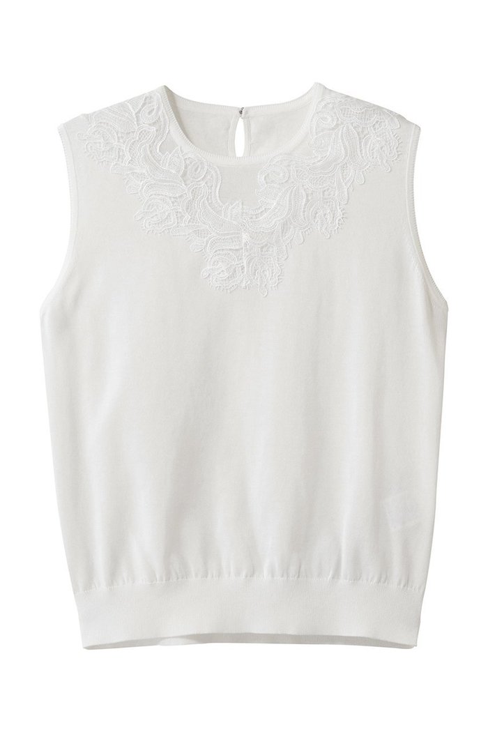 【アナイ/ANAYI】のレースラインコットンナイロンクループルオーバー インテリア・キッズ・メンズ・レディースファッション・服の通販 founy(ファニー) https://founy.com/ ファッション Fashion レディースファッション Fashion for Women トップス・カットソー Cut & Sew Tops ニット Knit Tops & Sweaters カジュアルプルオーバー・ニットトップス Pullovers & Knit Tops / Casual Pullovers インナー Innerwear ジャケット Jacket, Outerwear レース Lace, Lace Fabric 夏 Summer 新作・新入荷 New Arrivals / New In 春 Spring S/S・春夏 SS, Spring/Summer, Warm Season ビジネス 仕事 通勤 Business / Work / Commuting |ID: prp329100004876746 ipo3291000000036375384