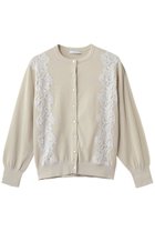 【アナイ/ANAYI】のレースラインコットンナイロンカーディガン ベージュ系|ID: prp329100004876748 ipo3291000000036375404