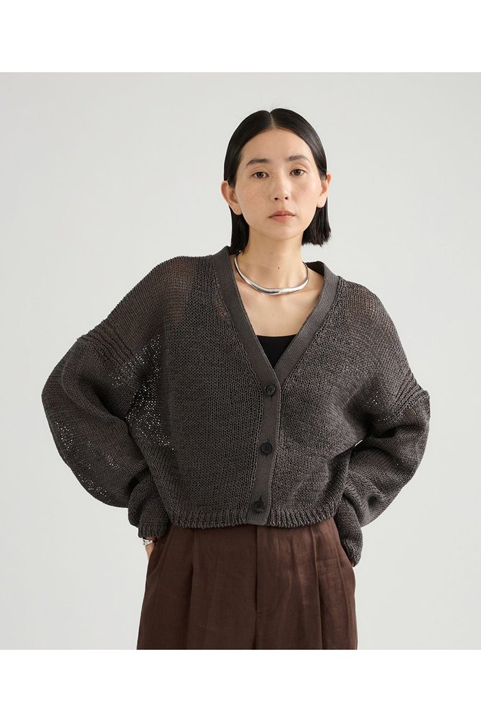 【カオス/Chaos】のバルーナカーディガン インテリア・キッズ・メンズ・レディースファッション・服の通販 founy(ファニー) https://founy.com/ ファッション Fashion レディースファッション Fashion for Women トップス・カットソー Cut & Sew Tops ニット Knit Tops & Sweaters カーディガン・羽織り Layered Style Cardigans カーディガン Cardigan, Knitwear クロップド Cropped, Short Length コンパクト Compact, Small Size バランス Balance, Style Balance 夏 Summer 新作・新入荷 New Arrivals / New In |ID: prp329100004876749 ipo3291000000036375416