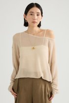 【カオス/Chaos】のカラガンニット 人気、トレンドファッション・服の通販 founy(ファニー) ファッション Fashion レディースファッション Fashion for Women トップス・カットソー Cut & Sew Tops ニット Knit Tops & Sweaters カジュアルプルオーバー・ニットトップス Pullovers & Knit Tops / Casual Pullovers おすすめ Recommended / Our Picks シアー Sheer, See-Through シンプル Simple, Minimal モダン Modern, Contemporary 夏 Summer 抗菌 Antibacterial, Bacteria-Resistant 新作・新入荷 New Arrivals / New In 畦 Ribbed Knit thumbnail ベージュ|ID: prp329100004876752 ipo3291000000036375439