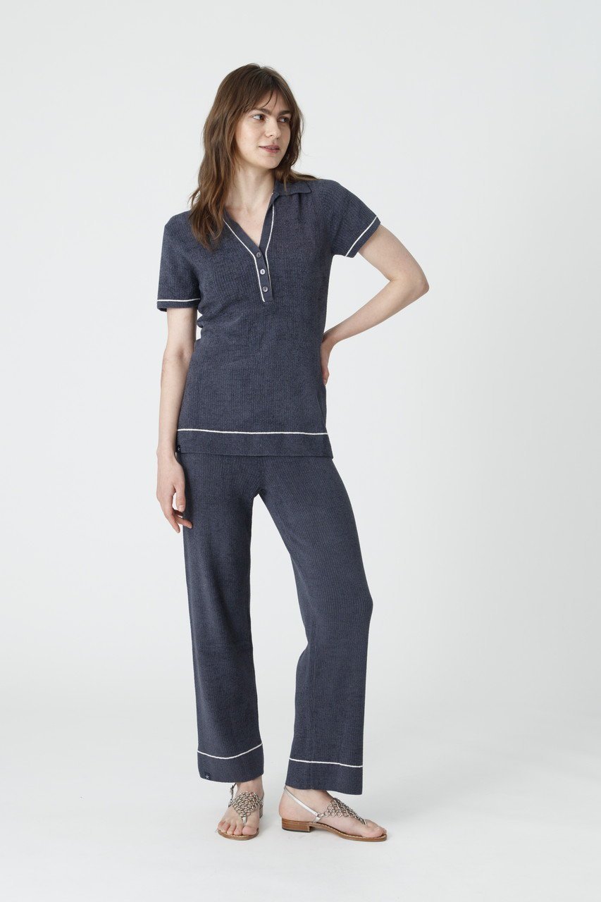 【ベアフット ドリームズ/BAREFOOT DREAMS】のコージーシックウルトラライト ストライプ リブヘンリーネックプルオーバー 人気、トレンドファッション・服の通販 founy(ファニー) 　ファッション　Fashion　レディースファッション　Fashion for Women　トップス・カットソー　Cut & Sew Tops　ニット　Knit Tops & Sweaters　カジュアルプルオーバー・ニットトップス　Pullovers & Knit Tops / Casual Pullovers　ストライプ　Stripe, Striped Pattern　スポーティ　Sporty, Casual Athletic　エレガント 上品　Elegant　夏　Summer　新作・新入荷　New Arrivals / New In　other-7|ID: prp329100004876755 ipo3291000000036375491