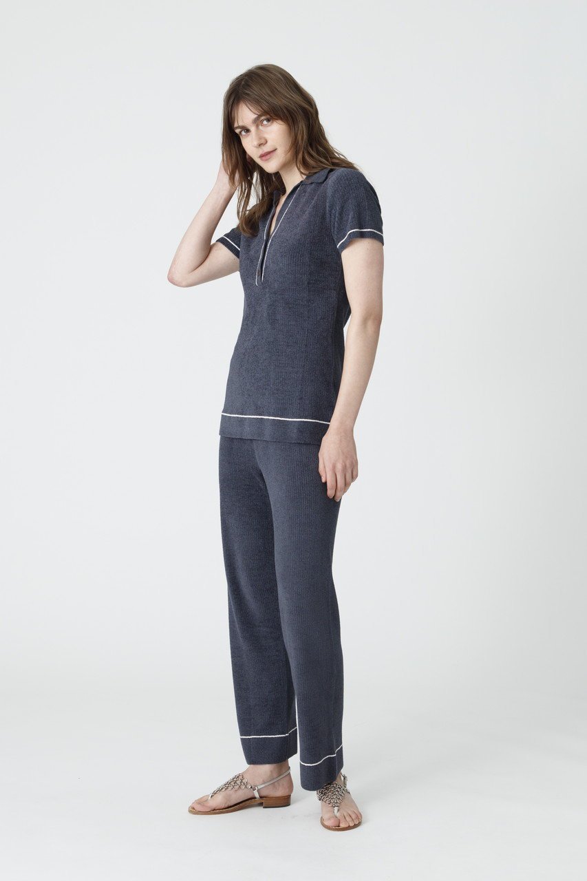 【ベアフット ドリームズ/BAREFOOT DREAMS】のコージーシックウルトラライト ストライプ リブヘンリーネックプルオーバー 人気、トレンドファッション・服の通販 founy(ファニー) 　ファッション　Fashion　レディースファッション　Fashion for Women　トップス・カットソー　Cut & Sew Tops　ニット　Knit Tops & Sweaters　カジュアルプルオーバー・ニットトップス　Pullovers & Knit Tops / Casual Pullovers　ストライプ　Stripe, Striped Pattern　スポーティ　Sporty, Casual Athletic　エレガント 上品　Elegant　夏　Summer　新作・新入荷　New Arrivals / New In　other-8|ID: prp329100004876756 ipo3291000000036375494