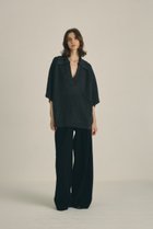 【リムアーク/RIM.ARK】の【3/18 10:00販売開始】Skipper knit PO/プルオーバー 人気、トレンドファッション・服の通販 founy(ファニー) ファッション Fashion レディースファッション Fashion for Women トップス・カットソー Cut & Sew Tops ニット Knit Tops & Sweaters カジュアルプルオーバー・ニットトップス Pullovers & Knit Tops / Casual Pullovers インナー Innerwear サテン Satin, Glossy Fabric サマー Summer, Summer Style スキッパー Skipper, Open Collar スラックス Slacks, Dress Pants バランス Balance, Style Balance マニッシュ Mannish, Boyish メンズ Men's, Menswear レース Lace, Lace Fabric thumbnail ブラック|ID: prp329100004876761 ipo3291000000036375521