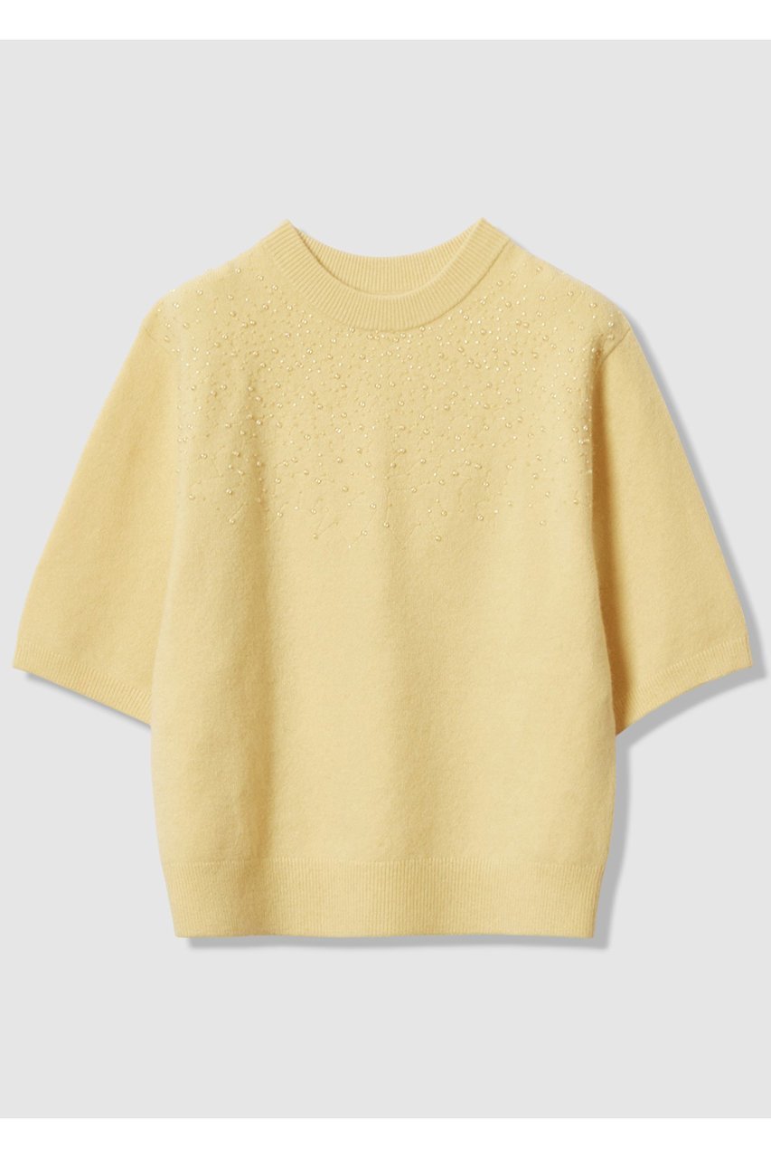 【アナイ/ANAYI】のリップルビーズ プルオーバー インテリア・キッズ・メンズ・レディースファッション・服の通販 founy(ファウニー) 　ファッション　Fashion　レディースファッション　Fashion for Women　トップス・カットソー　Cut & Sew Tops　ニット　Knit Tops & Sweaters　カジュアルプルオーバー・ニットトップス　Pullovers & Knit Tops / Casual Pullovers　おすすめ　Recommended / Our Picks　アンサンブル　Ensemble Set　カーディガン　Cardigan, Knitwear　エレガント 上品　Elegant　イエロー|ID: prp329100004876763 ipo3291000000036694885