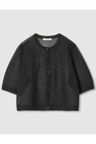 【アナイ/ANAYI】のハーフスリーブシアークルー カーディガン ブラック|ID: prp329100004876781 ipo3291000000036375716