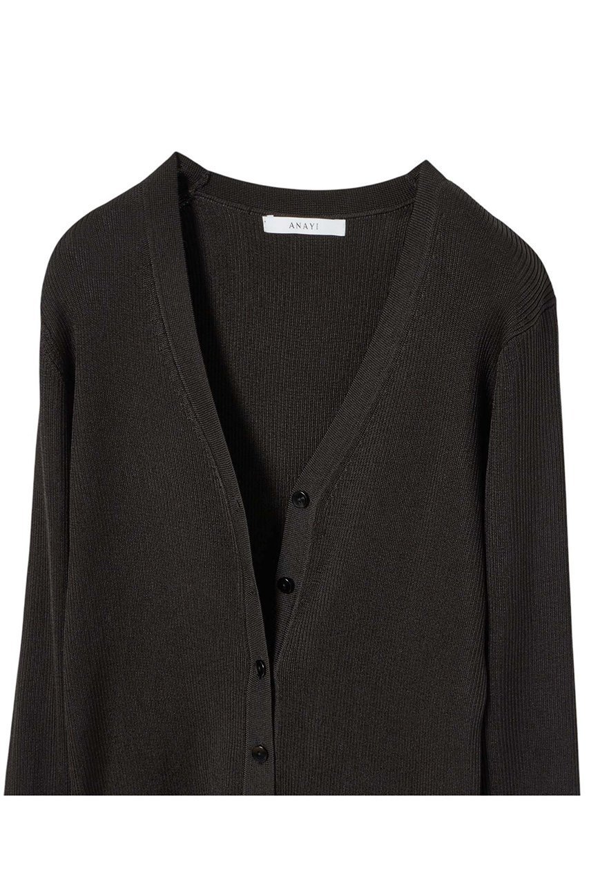 【アナイ/ANAYI】のアセテートポリエステルVカーディガン 人気、トレンドファッション・服の通販 founy(ファニー) 　ファッション　Fashion　レディースファッション　Fashion for Women　トップス・カットソー　Cut & Sew Tops　ニット　Knit Tops & Sweaters　カーディガン・羽織り　Layered Style Cardigans　おすすめ　Recommended / Our Picks　アンサンブル　Ensemble Set　カーディガン　Cardigan, Knitwear　スマート　Smart, Elegant　ミラノリブ　Milano Rib, Milano Stitch　人気　Popular, Best Seller　定番　Standard, Basic Item　other-3|ID: prp329100004876786 ipo3291000000036375743