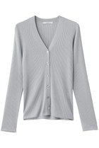 【アナイ/ANAYI】のラメリブVネックカーディガン シルバー|ID: prp329100004876788 ipo3291000000036381958