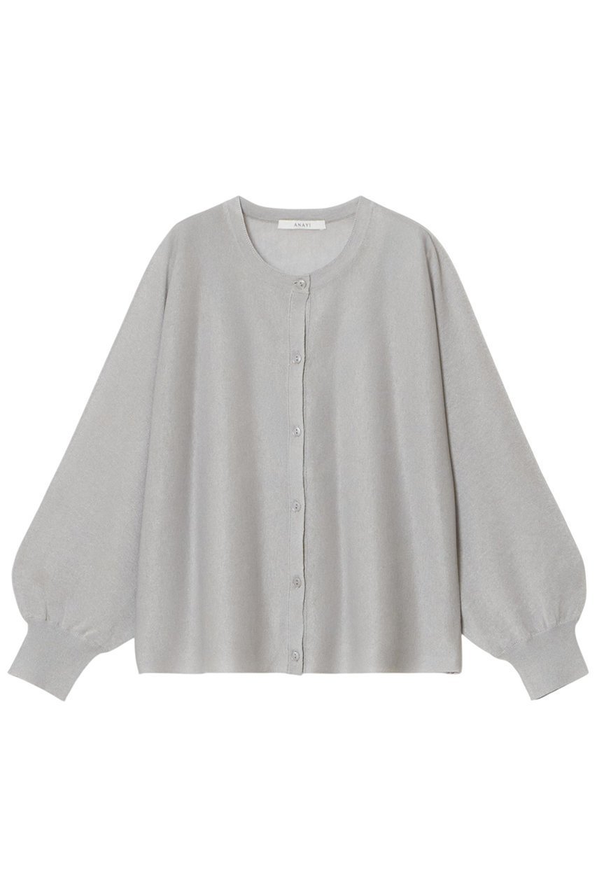 【アナイ/ANAYI】のシアー天竺ドルマン カーディガン インテリア・キッズ・メンズ・レディースファッション・服の通販 founy(ファウニー) 　ファッション　Fashion　レディースファッション　Fashion for Women　トップス・カットソー　Cut & Sew Tops　ニット　Knit Tops & Sweaters　カーディガン・羽織り　Layered Style Cardigans　おすすめ　Recommended / Our Picks　アンサンブル　Ensemble Set　イタリア　Italy　カーディガン　Cardigan, Knitwear　ギャザー　Gathered, Ruffled　シアー　Sheer, See-Through　ショート　Short, Short Length　トレンド　Trend, Trending Now　ライトグレー|ID: prp329100004876789 ipo3291000000036958401