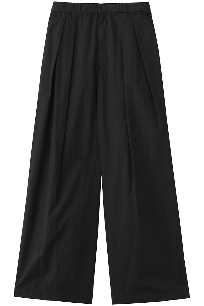 【エイトン/ATON】のNATURAL DYED コットン ローン ツータックド パンツ インテリア・キッズ・メンズ・レディースファッション・服の通販 founy(ファウニー) 　ファッション　Fashion　レディースファッション　Fashion for Women　パンツ　Pants & Trousers　なめらか　Smooth, Silky Texture　シューズ　Shoes, Footwear　テーパード　Tapered, Tapered Pants　再入荷　Restock / Back in Stock　ブラック|ID: prp329100004876801 ipo3291000000036744575
