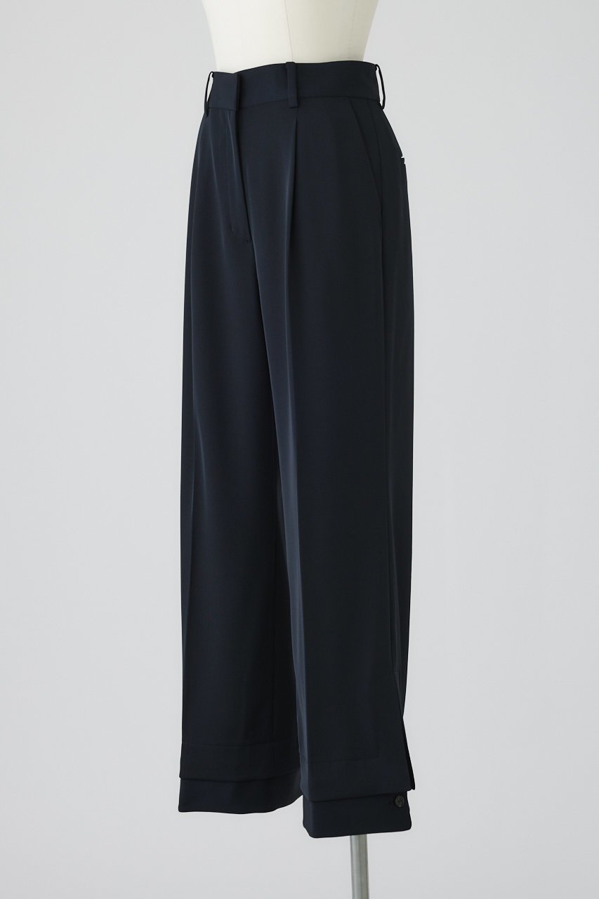 【リムアーク/RIM.ARK】の【3/18 10:00販売開始】Cuff detail straight PT/パンツ 人気、トレンドファッション・服の通販 founy(ファニー) 　ファッション　Fashion　レディースファッション　Fashion for Women　パンツ　Pants & Trousers　エレガント 上品　Elegant　カフス　Cuff Design　シンプル　Simple, Minimal　ツイル　Twist, Twisted Detail　ボトム　Bottoms, Lower Wear　other-2|ID: prp329100004876805 ipo3291000000036375871