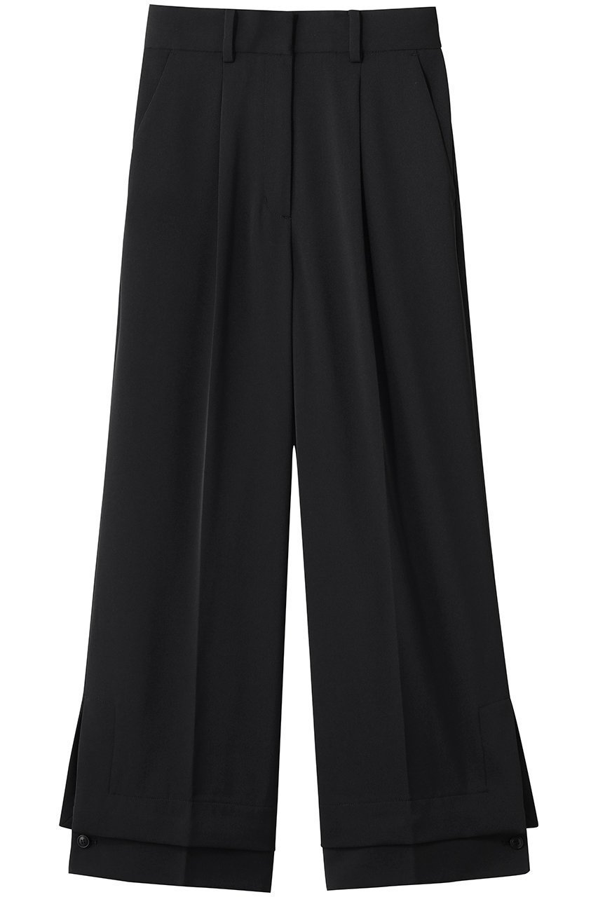 【リムアーク/RIM.ARK】のCuff detail straight PT/パンツ インテリア・キッズ・メンズ・レディースファッション・服の通販 founy(ファウニー) 　ファッション　Fashion　レディースファッション　Fashion for Women　パンツ　Pants & Trousers　エレガント 上品　Elegant　カフス　Cuff Design　シンプル　Simple, Minimal　ツイル　Twist, Twisted Detail　ボトム　Bottoms, Lower Wear　ブラック|ID: prp329100004876805 ipo3291000000036958432