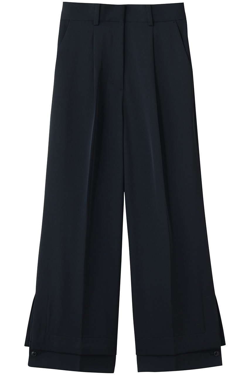 【リムアーク/RIM.ARK】のCuff detail straight PT/パンツ インテリア・キッズ・メンズ・レディースファッション・服の通販 founy(ファウニー) 　ファッション　Fashion　レディースファッション　Fashion for Women　パンツ　Pants & Trousers　エレガント 上品　Elegant　カフス　Cuff Design　シンプル　Simple, Minimal　ツイル　Twist, Twisted Detail　ボトム　Bottoms, Lower Wear　ネイビー|ID: prp329100004876805 ipo3291000000036958433