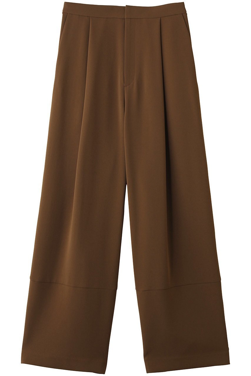 【ベイジ,/BEIGE,】のGYPSUM(ジプサム)/シルキータッチ セミワイドタックパンツ インテリア・キッズ・メンズ・レディースファッション・服の通販 founy(ファウニー) 　ファッション　Fashion　レディースファッション　Fashion for Women　パンツ　Pants & Trousers　おすすめ　Recommended / Our Picks　ジャケット　Jacket, Outerwear　ストレート　Straight, Straight Cut　セットアップ　Set-Up, Coordinated Outfit　ロング　Long, Long-Length　ワイド　Wide, Wide Fit　Brown|ID: prp329100004876822 ipo3291000000036887753