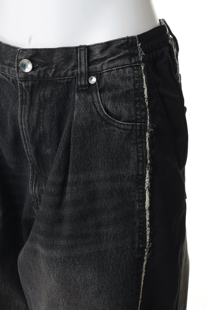 【メゾンスペシャル/MAISON SPECIAL】の【UNISEX】ドッキングデニム バギーパンツ 人気、トレンドファッション・服の通販 founy(ファニー) 　ファッション　Fashion　レディースファッション　Fashion for Women　パンツ　Pants & Trousers　ユニセックス　Unisex, Genderless　カットオフ　Cut-Off Design　スラックス　Slacks, Dress Pants　デニム　Denim, Jeans Material　ドッキング　Docking, Mixed Material　フロント　Front, Front Design　ミックス　Mix, Mixed Style　新作・新入荷　New Arrivals / New In　other-5|ID: prp329100004876825 ipo3291000000036376033