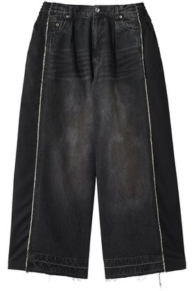 【メゾンスペシャル/MAISON SPECIAL】 【UNISEX】ドッキングデニム バギーパンツ人気、トレンドファッション・服の通販 founy(ファニー) ファッション Fashion レディースファッション Fashion for Women パンツ Pants & Trousers ユニセックス Unisex, Genderless カットオフ Cut-Off Design スラックス Slacks, Dress Pants デニム Denim, Jeans Material ドッキング Docking, Mixed Material フロント Front, Front Design ミックス Mix, Mixed Style 新作・新入荷 New Arrivals / New In |ID:prp329100004876826