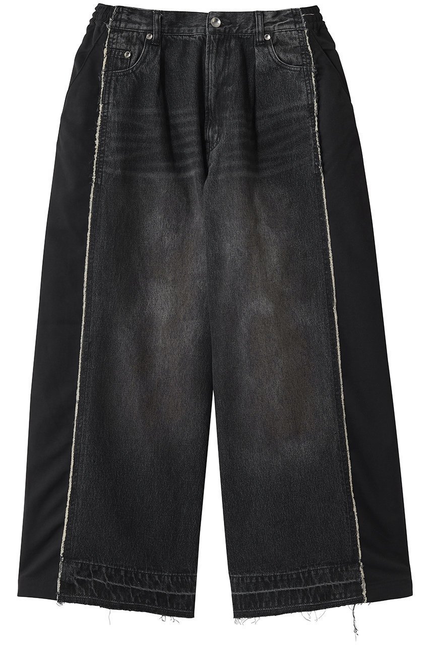 【メゾンスペシャル/MAISON SPECIAL】の【UNISEX】ドッキングデニム バギーパンツ 人気、トレンドファッション・服の通販 founy(ファニー) 　ファッション　Fashion　レディースファッション　Fashion for Women　パンツ　Pants & Trousers　ユニセックス　Unisex, Genderless　カットオフ　Cut-Off Design　スラックス　Slacks, Dress Pants　デニム　Denim, Jeans Material　ドッキング　Docking, Mixed Material　フロント　Front, Front Design　ミックス　Mix, Mixed Style　新作・新入荷　New Arrivals / New In　 other-1|ID: prp329100004876826 ipo3291000000036376022