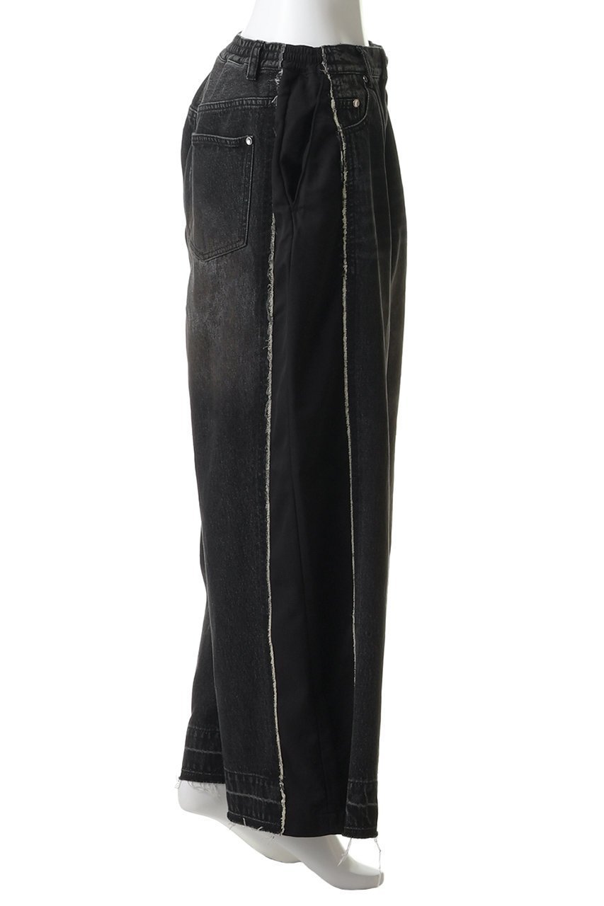 【メゾンスペシャル/MAISON SPECIAL】の【UNISEX】ドッキングデニム バギーパンツ 人気、トレンドファッション・服の通販 founy(ファニー) 　ファッション　Fashion　レディースファッション　Fashion for Women　パンツ　Pants & Trousers　ユニセックス　Unisex, Genderless　カットオフ　Cut-Off Design　スラックス　Slacks, Dress Pants　デニム　Denim, Jeans Material　ドッキング　Docking, Mixed Material　フロント　Front, Front Design　ミックス　Mix, Mixed Style　新作・新入荷　New Arrivals / New In　other-3|ID: prp329100004876826 ipo3291000000036376029