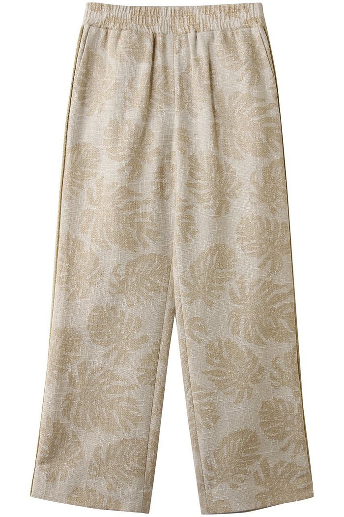 【エリオポール/heliopole】の【COUTURE D ADAM】BOTANICAL JACQUARD イージーパンツ インテリア・キッズ・メンズ・レディースファッション・服の通販 founy(ファニー) https://founy.com/ ファッション Fashion レディースファッション Fashion for Women パンツ Pants & Trousers ジャカード／ジャガード Jacquard, Woven Pattern ストレート Straight, Straight Cut ボタニカル Botanical, Floral Pattern ロング Long, Long-Length エレガント 上品 Elegant 夏 Summer 新作・新入荷 New Arrivals / New In 春 Spring S/S・春夏 SS, Spring/Summer, Warm Season |ID: prp329100004876835 ipo3291000000036376103