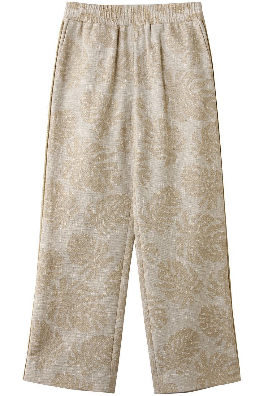 【エリオポール/heliopole】の【COUTURE D ADAM】BOTANICAL JACQUARD イージーパンツ インテリア・キッズ・メンズ・レディースファッション・服の通販 founy(ファウニー) 　ファッション　Fashion　レディースファッション　Fashion for Women　パンツ　Pants & Trousers　ジャカード／ジャガード　Jacquard, Woven Pattern　ストレート　Straight, Straight Cut　ボタニカル　Botanical, Floral Pattern　ロング　Long, Long-Length　エレガント 上品　Elegant　夏　Summer　春　Spring　S/S・春夏　SS, Spring/Summer, Warm Season　アイボリー|ID: prp329100004876836 ipo3291000000036717369