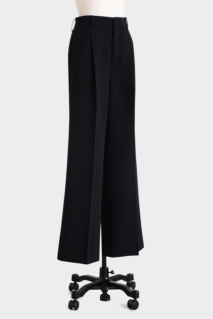 【ヒューエルミュージアム/hueLe Museum】の【hLM】 セミワイドパンツ 人気、トレンドファッション・服の通販 founy(ファニー) 　ファッション　Fashion　レディースファッション　Fashion for Women　パンツ　Pants & Trousers　ストレッチ　Stretch, Stretchy Fabric　センター　Center, Center Line　プリーツ　Pleats, Pleated　再入荷　Restock / Back in Stock　other-2|ID: prp329100004876847 ipo3291000000036376191