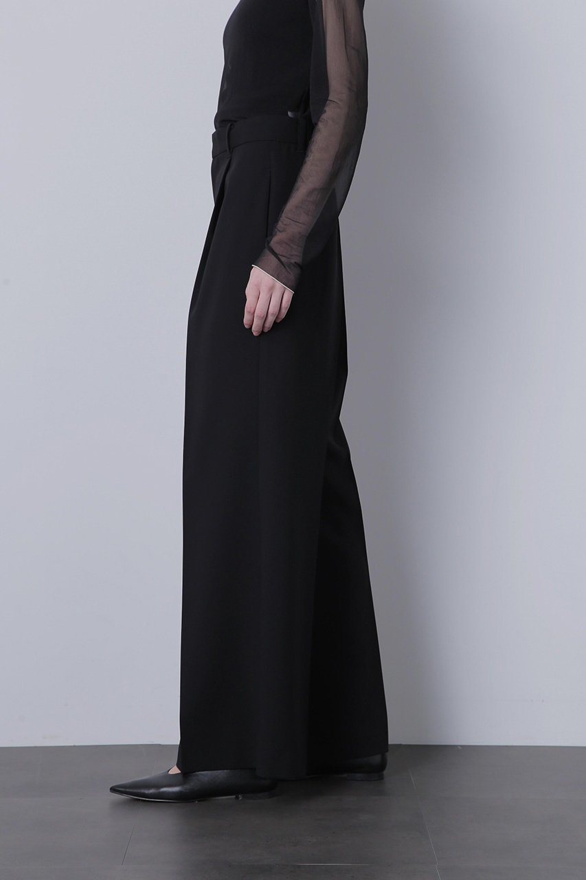 【ヒューエルミュージアム/hueLe Museum】の【hLM】 セミワイドパンツ 人気、トレンドファッション・服の通販 founy(ファニー) 　ファッション　Fashion　レディースファッション　Fashion for Women　パンツ　Pants & Trousers　ストレッチ　Stretch, Stretchy Fabric　センター　Center, Center Line　プリーツ　Pleats, Pleated　再入荷　Restock / Back in Stock　other-5|ID: prp329100004876847 ipo3291000000036376198