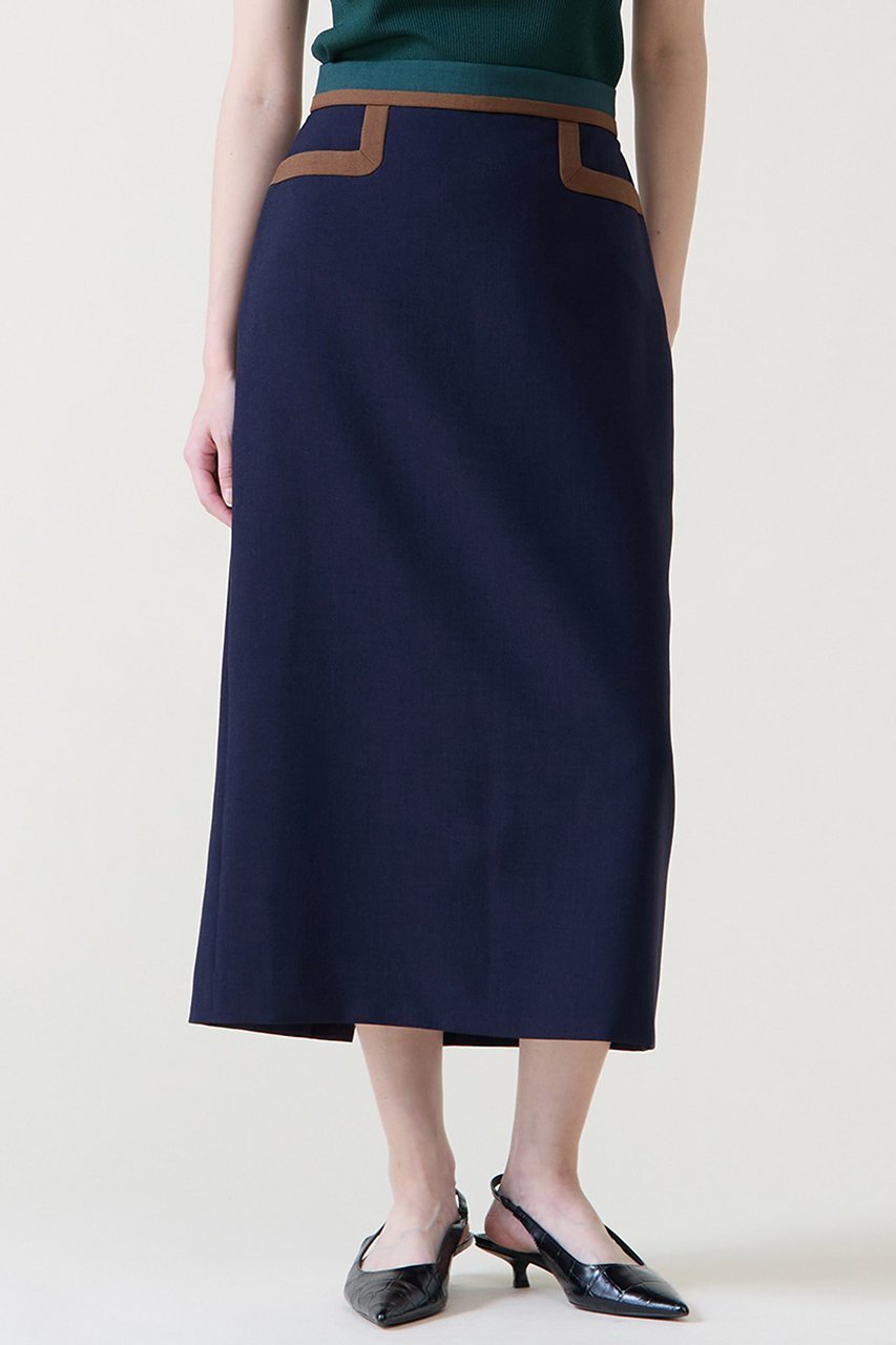 【ティアラ/Tiara】のカラーブロックタイトスカート インテリア・キッズ・メンズ・レディースファッション・服の通販 founy(ファニー) 　ファッション　Fashion　レディースファッション　Fashion for Women　スカート　Skirts　ロングスカート　Long Skirts / Maxi & Midi Skirts　シンプル　Simple, Minimal　ブロック　Block, Solid Block Pattern　ロング　Long, Long-Length　エレガント 上品　Elegant　新作・新入荷　New Arrivals / New In　無地　Plain, Solid Color　ネイビー|ID: prp329100004876853 ipo3291000000036376238