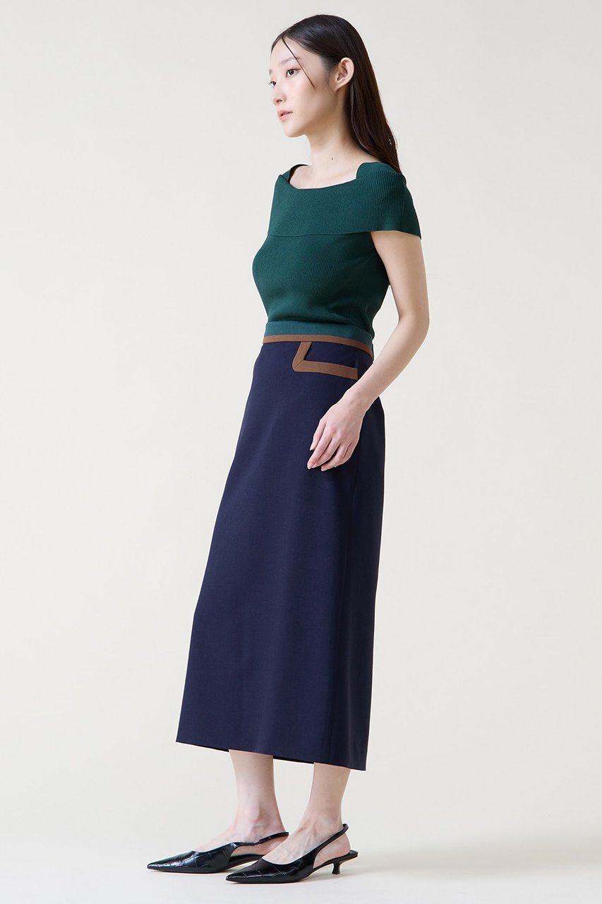 【ティアラ/Tiara】のカラーブロックタイトスカート 人気、トレンドファッション・服の通販 founy(ファニー) 　ファッション　Fashion　レディースファッション　Fashion for Women　スカート　Skirts　ロングスカート　Long Skirts / Maxi & Midi Skirts　シンプル　Simple, Minimal　ブロック　Block, Solid Block Pattern　ロング　Long, Long-Length　エレガント 上品　Elegant　新作・新入荷　New Arrivals / New In　無地　Plain, Solid Color　other-3|ID: prp329100004876853 ipo3291000000036376242