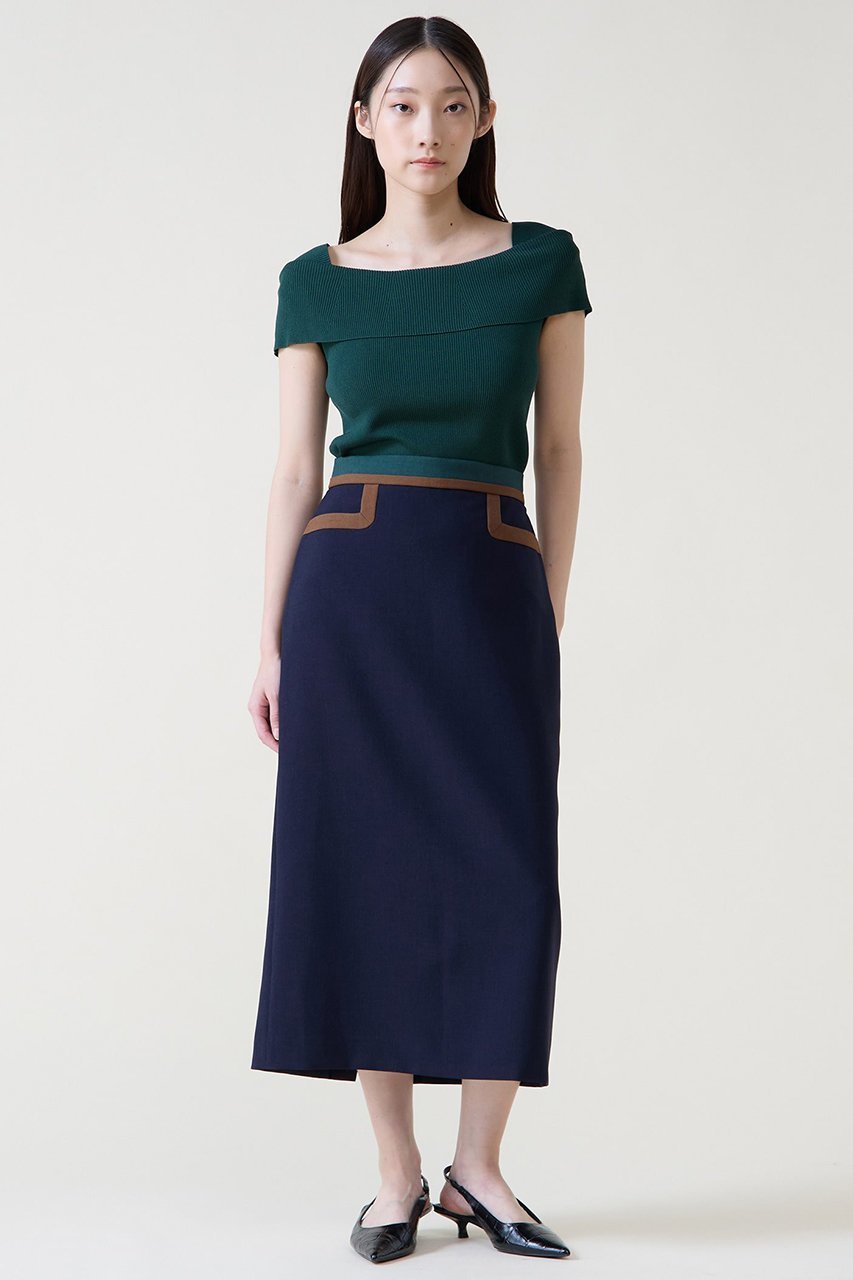 【ティアラ/Tiara】のカラーブロックタイトスカート 人気、トレンドファッション・服の通販 founy(ファニー) 　ファッション　Fashion　レディースファッション　Fashion for Women　スカート　Skirts　ロングスカート　Long Skirts / Maxi & Midi Skirts　シンプル　Simple, Minimal　ブロック　Block, Solid Block Pattern　ロング　Long, Long-Length　エレガント 上品　Elegant　新作・新入荷　New Arrivals / New In　無地　Plain, Solid Color　other-2|ID: prp329100004876854 ipo3291000000036376239