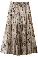 【エリオポール/heliopole】の【COUTURE D ADAM】LEOPARD PRINT ティアードスカート 人気、トレンドファッション・服の通販 founy(ファニー) ファッション Fashion レディースファッション Fashion for Women スカート Skirts ティアードスカート Tiered Skirts ロングスカート Long Skirts / Maxi & Midi Skirts おすすめ Recommended / Our Picks エレガント 上品 Elegant シアー Sheer, See-Through セットアップ Set-Up, Coordinated Outfit ティアードスカート Tiered Skirt, Flounced Skirt レオパード Leopard, Animal Print ロング Long, Long-Length 夏 Summer 新作・新入荷 New Arrivals / New In 春 Spring S/S・春夏 SS, Spring/Summer, Warm Season |ID:prp329100004876863