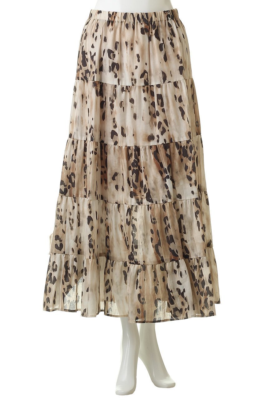 【エリオポール/heliopole】の【COUTURE D ADAM】LEOPARD PRINT ティアードスカート 大人の最旬トレンドファッション＆コーディネート founy(ファウニー) 　ファッション　Fashion　レディースファッション　Fashion for Women　スカート　Skirts　ティアードスカート　Tiered Skirts　ロングスカート　Long Skirts / Maxi & Midi Skirts　おすすめ　Recommended / Our Picks　エレガント 上品　Elegant　シアー　Sheer, See-Through　セットアップ　Set-Up, Coordinated Outfit　ティアードスカート　Tiered Skirt, Flounced Skirt　レオパード　Leopard, Animal Print　ロング　Long, Long-Length　夏　Summer　春　Spring　S/S・春夏　SS, Spring/Summer, Warm Season　other-2|ID: prp329100004876863 ipo3291000000036958580