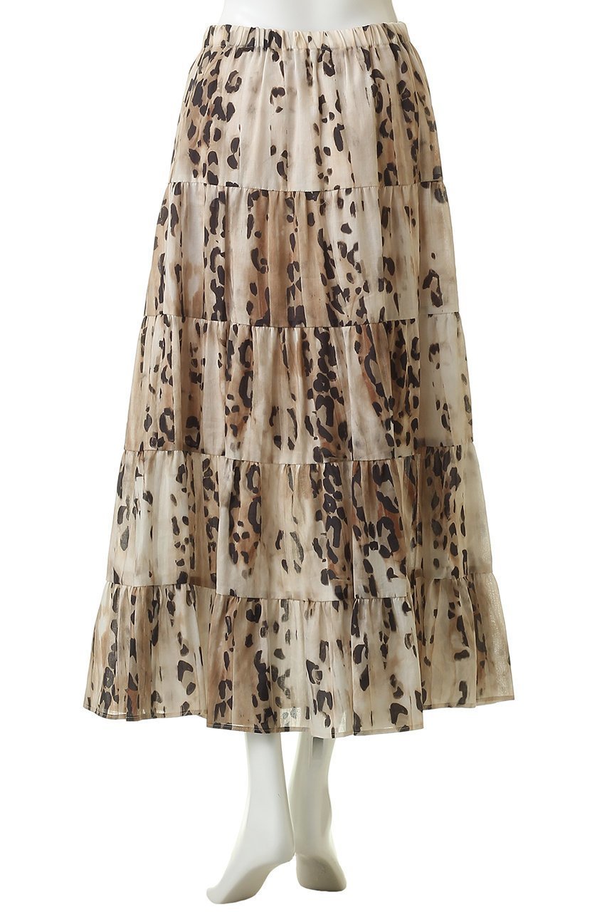 【エリオポール/heliopole】の【COUTURE D ADAM】LEOPARD PRINT ティアードスカート 大人の最旬トレンドファッション＆コーディネート founy(ファウニー) 　ファッション　Fashion　レディースファッション　Fashion for Women　スカート　Skirts　ティアードスカート　Tiered Skirts　ロングスカート　Long Skirts / Maxi & Midi Skirts　おすすめ　Recommended / Our Picks　エレガント 上品　Elegant　シアー　Sheer, See-Through　セットアップ　Set-Up, Coordinated Outfit　ティアードスカート　Tiered Skirt, Flounced Skirt　レオパード　Leopard, Animal Print　ロング　Long, Long-Length　夏　Summer　春　Spring　S/S・春夏　SS, Spring/Summer, Warm Season　other-4|ID: prp329100004876863 ipo3291000000036958583