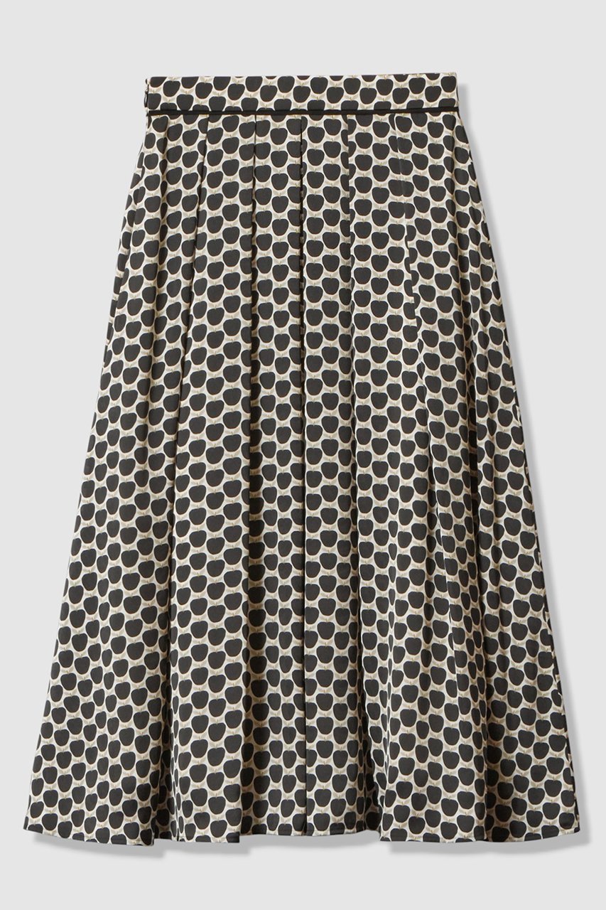 【アナイ/ANAYI】の【セットアップ対応商品】メーレプリントタックフレア スカート 人気、トレンドファッション・服の通販 founy(ファニー) 　ファッション　Fashion　レディースファッション　Fashion for Women　セットアップ　Matching Sets　スカート・ミニ/ミディ/マキシ　Skirts / Mini, Midi & Maxi Skirts　スカート　Skirts　Aライン・フレアスカート　A-Line & Flared Skirts　イタリア　Italy　エレガント 上品　Elegant　サテン　Satin, Glossy Fabric　セットアップ　Set-Up, Coordinated Outfit　ドット　Polka Dot, Dot Pattern　パイピング　Piping, Trim Design　フレア　Flare, Flared　プリント　Print, Printed Pattern　モチーフ　Motif, Design Theme　モノトーン　Monotone, Black and White　ロング　Long, Long-Length　おすすめ　Recommended / Our Picks　other-2|ID: prp329100004876869 ipo3291000000036376368