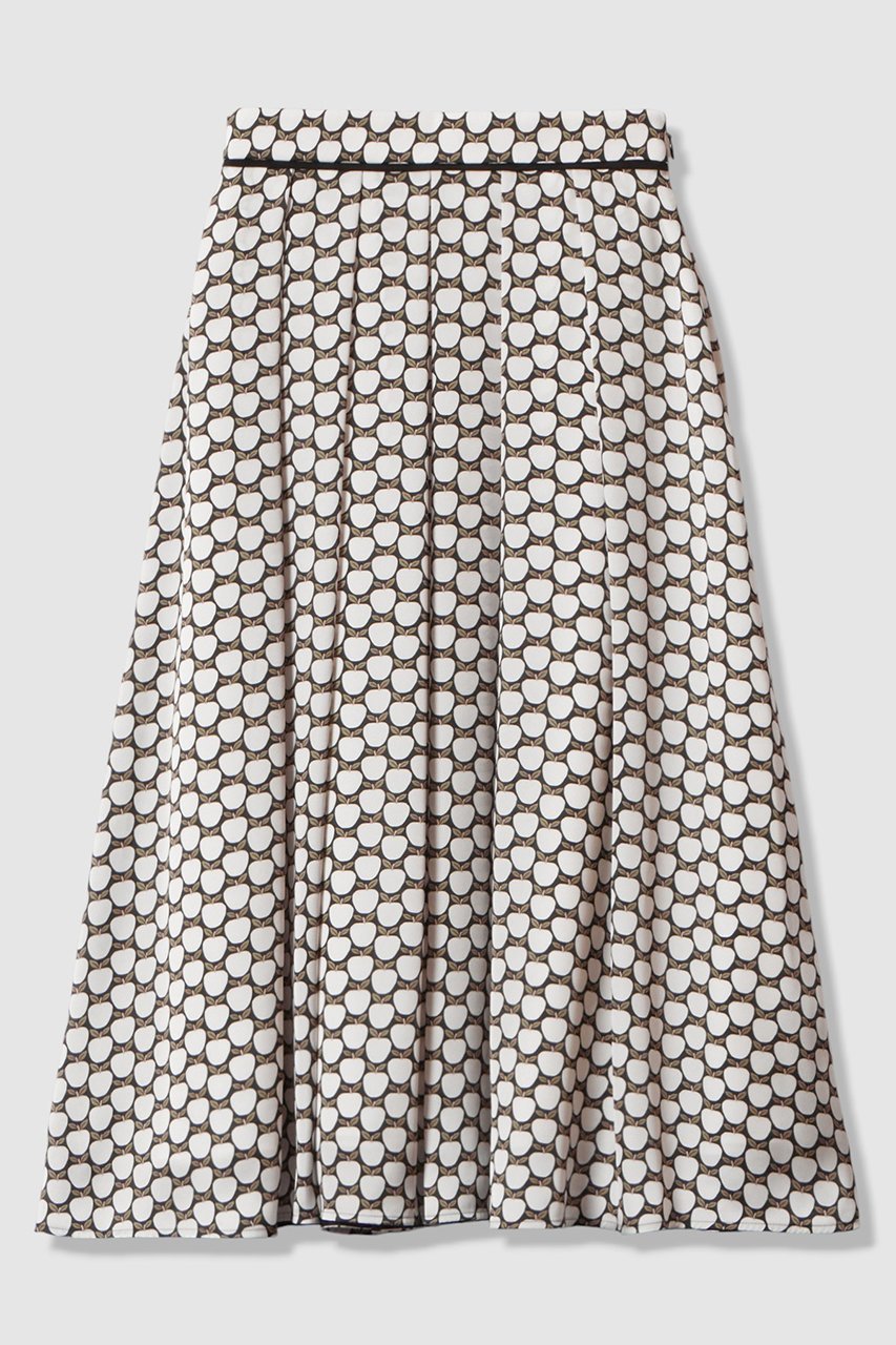 【アナイ/ANAYI】の【セットアップ対応商品】メーレプリントタックフレア スカート 人気、トレンドファッション・服の通販 founy(ファニー) 　ファッション　Fashion　レディースファッション　Fashion for Women　セットアップ　Matching Sets　スカート・ミニ/ミディ/マキシ　Skirts / Mini, Midi & Maxi Skirts　スカート　Skirts　Aライン・フレアスカート　A-Line & Flared Skirts　イタリア　Italy　エレガント 上品　Elegant　サテン　Satin, Glossy Fabric　セットアップ　Set-Up, Coordinated Outfit　ドット　Polka Dot, Dot Pattern　パイピング　Piping, Trim Design　フレア　Flare, Flared　プリント　Print, Printed Pattern　モチーフ　Motif, Design Theme　モノトーン　Monotone, Black and White　ロング　Long, Long-Length　おすすめ　Recommended / Our Picks　 other-1|ID: prp329100004876870 ipo3291000000036376362