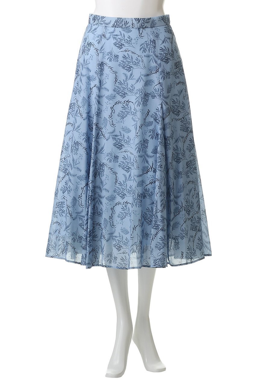 【アナイ/ANAYI】のリーフカリグラフィープリントマチフレアスカート 人気、トレンドファッション・服の通販 founy(ファニー) 　ファッション　Fashion　レディースファッション　Fashion for Women　スカート　Skirts　Aライン・フレアスカート　A-Line & Flared Skirts　エレガント 上品　Elegant　セットアップ　Set-Up, Coordinated Outfit　フレア　Flare, Flared　プリント　Print, Printed Pattern　モチーフ　Motif, Design Theme　other-2|ID: prp329100004876874 ipo3291000000036376401