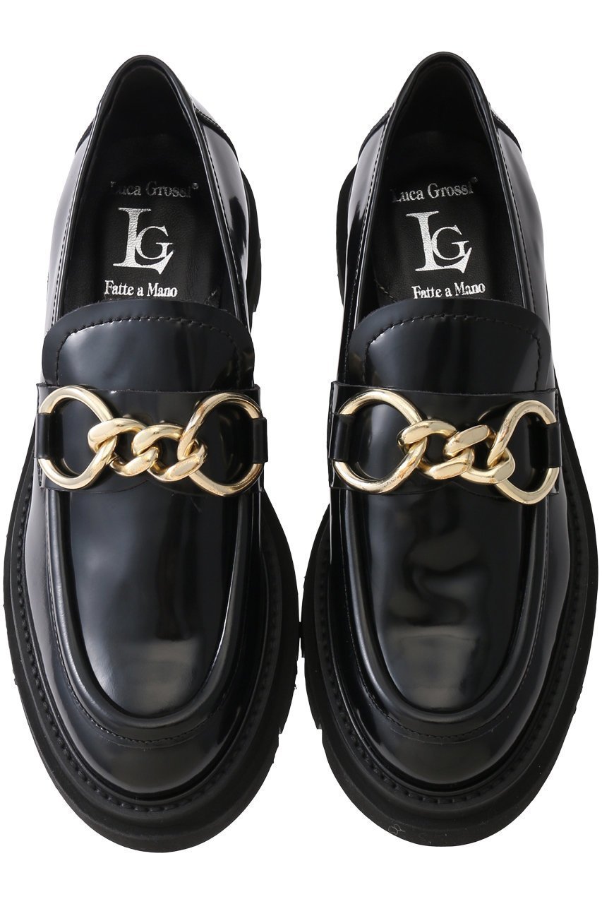 【ルカグロッシ/LucaGrossi】の厚底チェーンローファー 人気、トレンドファッション・服の通販 founy(ファニー) 　ファッション　Fashion　レディースファッション　Fashion for Women　シューズ　Shoes, Footwear　チェーン　Chain, Chain Strap　トレンド　Trend, Trending Now　フラット　Flat, Flat Shoes　厚底　Platform Shoes　A/W・秋冬　Autumn/Winter　other-4|ID: prp329100004876908 ipo3291000000036376850