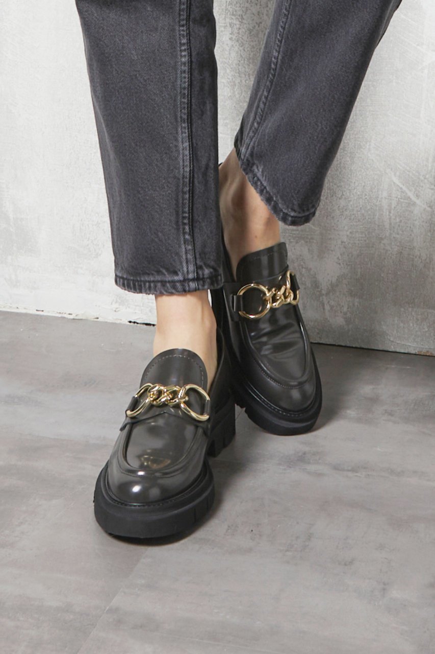 【ルカグロッシ/LucaGrossi】の厚底チェーンローファー 人気、トレンドファッション・服の通販 founy(ファニー) 　ファッション　Fashion　レディースファッション　Fashion for Women　シューズ　Shoes, Footwear　チェーン　Chain, Chain Strap　トレンド　Trend, Trending Now　フラット　Flat, Flat Shoes　厚底　Platform Shoes　A/W・秋冬　Autumn/Winter　other-7|ID: prp329100004876908 ipo3291000000036376853