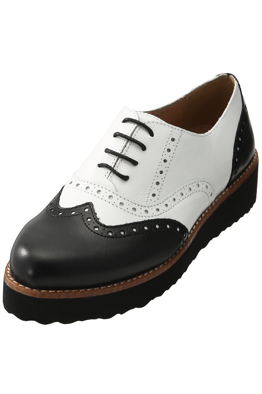 【エスメラルダ/Esmeralda】の【BONTRE】厚底オックスフォードシューズ インテリア・キッズ・メンズ・レディースファッション・服の通販 founy(ファニー) 　ファッション　Fashion　レディースファッション　Fashion for Women　クラシカル　Classical, Vintage-Inspired　シューズ　Shoes, Footwear　フラット　Flat, Flat Shoes　マニッシュ　Mannish, Boyish　レース　Lace, Lace Fabric　エレガント 上品　Elegant　厚底　Platform Shoes　ブラックホワイト|ID: prp329100004876941 ipo3291000000036377099