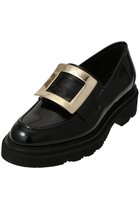 【ルカグロッシ/LucaGrossi】のスクエアメタルバックルローファー 人気、トレンドファッション・服の通販 founy(ファニー) ファッション Fashion レディースファッション Fashion for Women バッグ Bags なめらか Smooth, Silky Texture シューズ Shoes, Footwear シンプル Simple, Minimal スクエア Square, Square Shape フラット Flat, Flat Shoes メタル Metal, Metal Parts リュクス Luxury, Elegant, High-End, Chic エレガント 上品 Elegant thumbnail ブラック|ID: prp329100004876943 ipo3291000000036377116