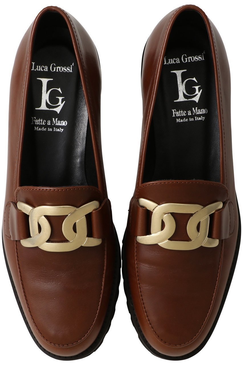 【ルカグロッシ/LucaGrossi】のラウンドチェーンローファー 人気、トレンドファッション・服の通販 founy(ファニー) 　ファッション　Fashion　レディースファッション　Fashion for Women　なめらか　Smooth, Silky Texture　シューズ　Shoes, Footwear　チェーン　Chain, Chain Strap　フラット　Flat, Flat Shoes　ラウンド　Round, Round Neck　エレガント 上品　Elegant　other-4|ID: prp329100004876960 ipo3291000000036377247