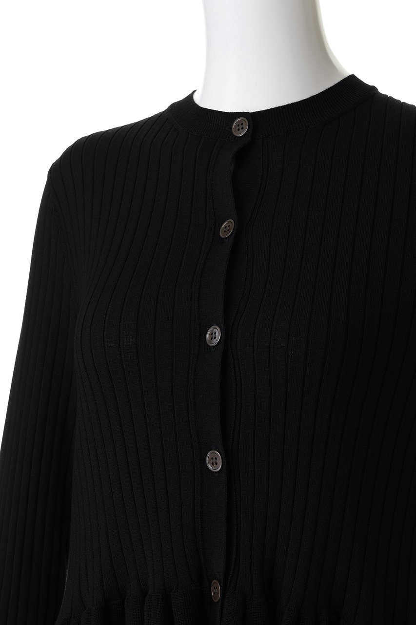 【スローン/SLOANE】の16Gワイドリブ エクストラファインメリノウール ペプラムカーディガン 人気、トレンドファッション・服の通販 founy(ファニー) 　ファッション　Fashion　レディースファッション　Fashion for Women　トップス・カットソー　Cut & Sew Tops　ニット　Knit Tops & Sweaters　カーディガン・羽織り　Layered Style Cardigans　カーディガン　Cardigan, Knitwear　ペプラム　Peplum, Flared Hem　ワイドリブ　Wide Rib, Wide Ribbed Knit　other-5|ID: prp329100004876975 ipo3291000000036377362