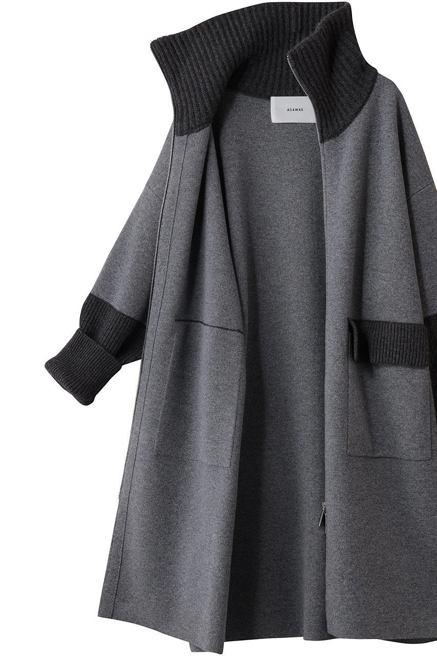 【アダワス/ADAWAS】のULTRAFINE メリノニット コート 人気、トレンドファッション・服の通販 founy(ファニー) 　ファッション　Fashion　レディースファッション　Fashion for Women　アウター　Coat / Outerwear Collection　コート・ロングコート・ピーコート　Long Coats, Peacoats & More　シンプル　Simple, Minimal　フラップ　Flap, Flap Pocket　ポケット　Pocket, Pocket Detail　ロング　Long, Long-Length　畦　Ribbed Knit　A/W・秋冬　Autumn/Winter　other-6|ID: prp329100004876976 ipo3291000000036377369