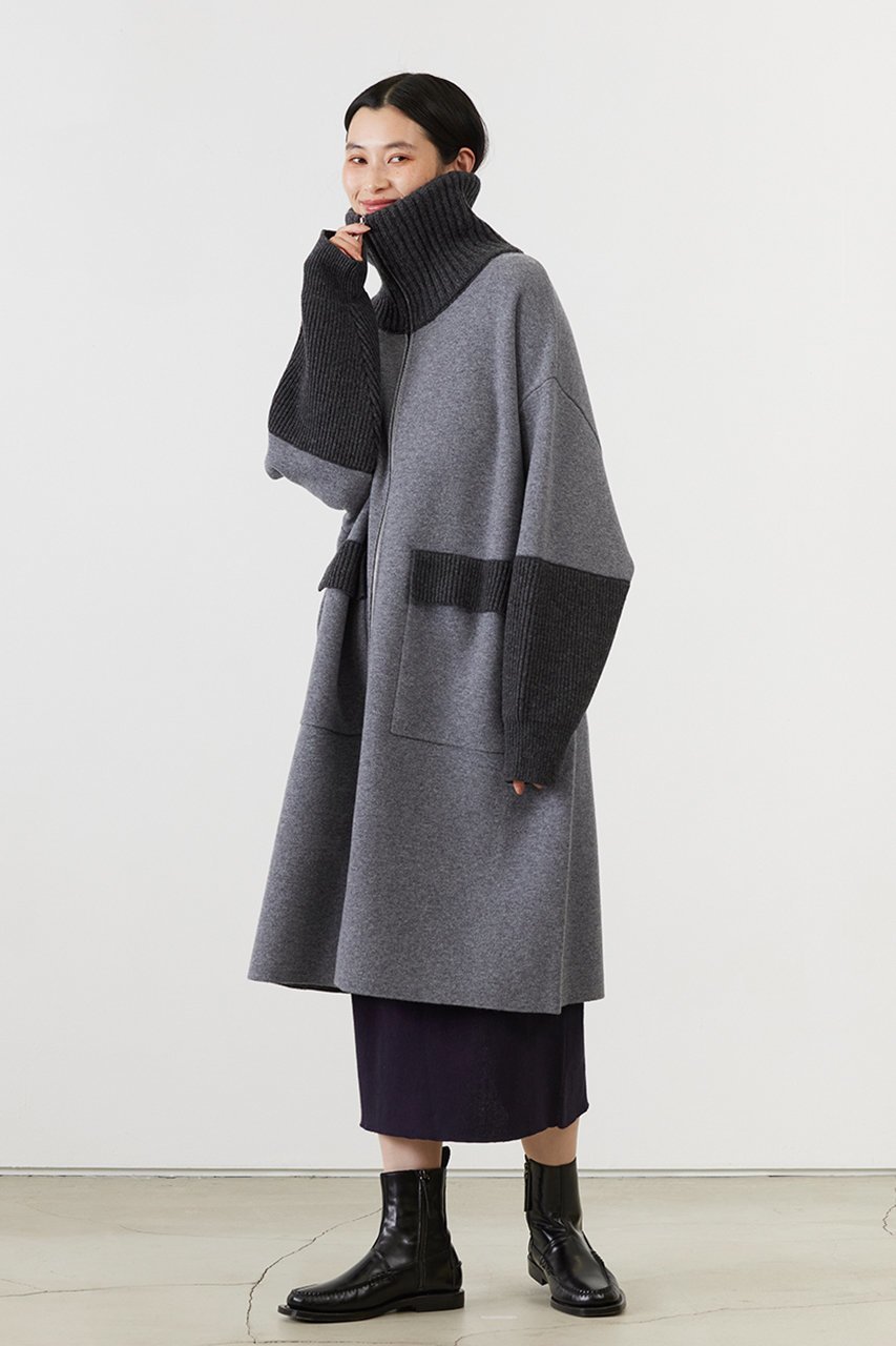 【アダワス/ADAWAS】のULTRAFINE メリノニット コート 人気、トレンドファッション・服の通販 founy(ファニー) 　ファッション　Fashion　レディースファッション　Fashion for Women　アウター　Coat / Outerwear Collection　コート・ロングコート・ピーコート　Long Coats, Peacoats & More　シンプル　Simple, Minimal　フラップ　Flap, Flap Pocket　ポケット　Pocket, Pocket Detail　ロング　Long, Long-Length　畦　Ribbed Knit　A/W・秋冬　Autumn/Winter　other-8|ID: prp329100004876976 ipo3291000000036377371