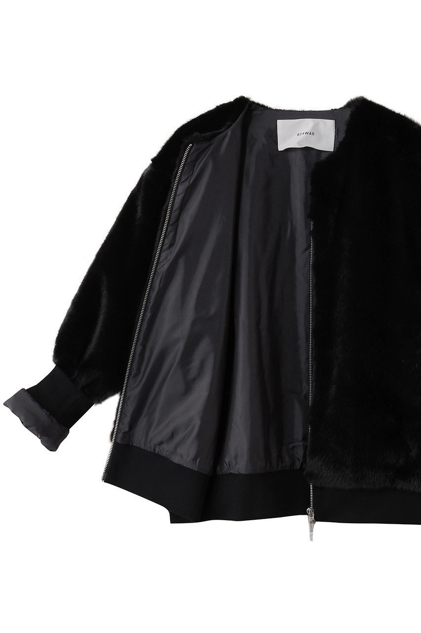【アダワス/ADAWAS】のフェイク ミンク ジップ ジャケット 人気、トレンドファッション・服の通販 founy(ファニー) 　ファッション　Fashion　レディースファッション　Fashion for Women　アウター　Coat / Outerwear Collection　レディースジャケット・軽アウター　Jackets　なめらか　Smooth, Silky Texture　シンプル　Simple, Minimal　ジップ　Zip, Zipper　ジャケット　Jacket, Outerwear　フェイク　Faux, Fake　フェイクファー　Faux Fur, Imitation Fur　ラグジュアリー　Luxury, Elegant　other-6|ID: prp329100004876977 ipo3291000000036377378