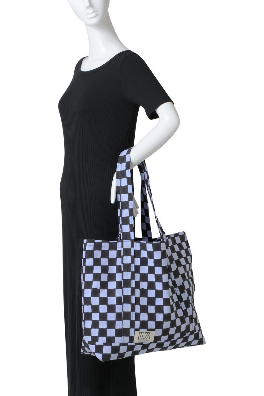 【エスゼット ブロックプリント/SZ Blockprints】のSMALL TOTE DOUBLE CHECK スモールトートバッグ 大人の最旬トレンドファッション＆コーディネート founy(ファウニー) 　ファッション　Fashion　レディースファッション　Fashion for Women　バッグ　Bags　スマート　Smart, Elegant　ダブル　Double, Double-Breasted　チェック　Check, Plaid, Tartan　財布　Wallet, Purse　other-2|ID: prp329100004876982 ipo3291000000036641395