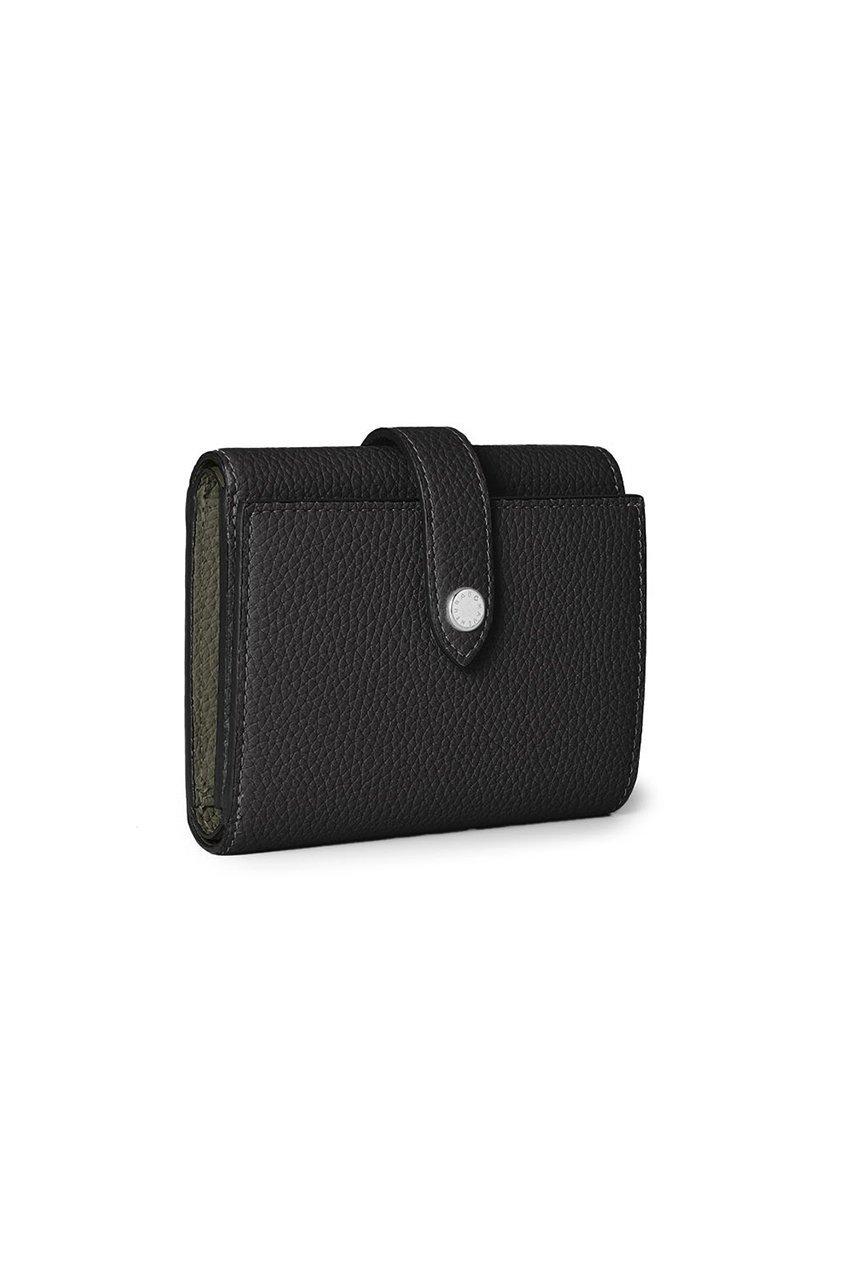 【ボナベンチュラ/BONAVENTURA】のベルテッド トリフォールド ウォレット シュリンクレザー インテリア・キッズ・メンズ・レディースファッション・服の通販 founy(ファニー) 　ファッション　Fashion　レディースファッション　Fashion for Women　ミニ財布・二つ折り財布　Wallets & Card Cases　ユニセックス　Unisex, Genderless　おすすめ　Recommended / Our Picks　ウォレット　Wallet　ギフト プレゼント　Gift / Present　コンパクト　Compact, Small Size　シルバー　Silver, Metallic Silver　スリム　Slim, Slim Fit　ポケット　Pocket, Pocket Detail　人気　Popular, Best Seller　新作・新入荷　New Arrivals / New In　財布　Wallet, Purse　ブラック×オリーブ|ID: prp329100004877170 ipo3291000000036380840