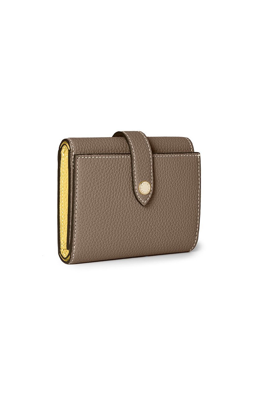 【ボナベンチュラ/BONAVENTURA】のベルテッド トリフォールド ウォレット シュリンクレザー インテリア・キッズ・メンズ・レディースファッション・服の通販 founy(ファニー) 　ファッション　Fashion　レディースファッション　Fashion for Women　ミニ財布・二つ折り財布　Wallets & Card Cases　ユニセックス　Unisex, Genderless　おすすめ　Recommended / Our Picks　ウォレット　Wallet　ギフト プレゼント　Gift / Present　コンパクト　Compact, Small Size　シルバー　Silver, Metallic Silver　スリム　Slim, Slim Fit　ポケット　Pocket, Pocket Detail　人気　Popular, Best Seller　新作・新入荷　New Arrivals / New In　財布　Wallet, Purse　エトープ×イエロー|ID: prp329100004877170 ipo3291000000036380846