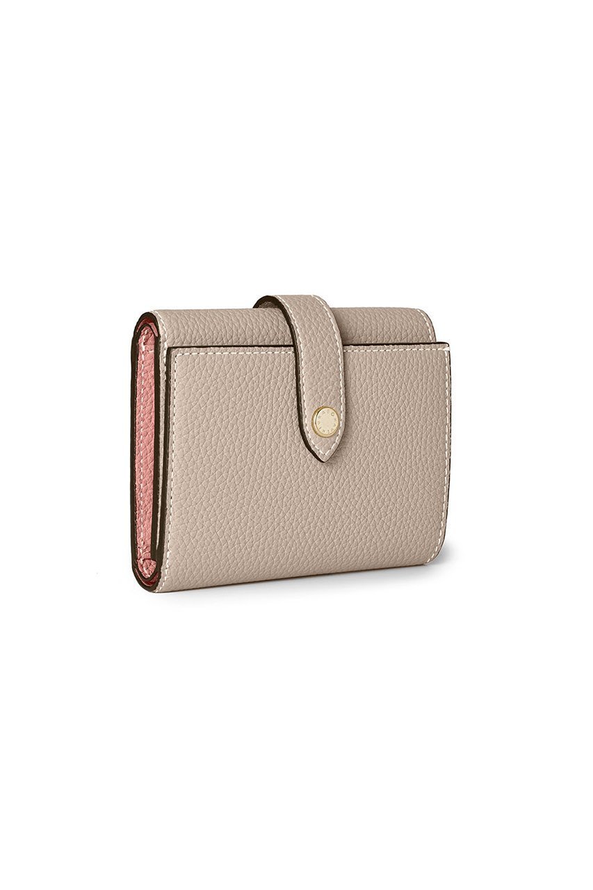 【ボナベンチュラ/BONAVENTURA】のベルテッド トリフォールド ウォレット シュリンクレザー インテリア・キッズ・メンズ・レディースファッション・服の通販 founy(ファニー) 　ファッション　Fashion　レディースファッション　Fashion for Women　ミニ財布・二つ折り財布　Wallets & Card Cases　ユニセックス　Unisex, Genderless　おすすめ　Recommended / Our Picks　ウォレット　Wallet　ギフト プレゼント　Gift / Present　コンパクト　Compact, Small Size　シルバー　Silver, Metallic Silver　スリム　Slim, Slim Fit　ポケット　Pocket, Pocket Detail　人気　Popular, Best Seller　新作・新入荷　New Arrivals / New In　財布　Wallet, Purse　グレージュ×コーラル|ID: prp329100004877170 ipo3291000000036380848