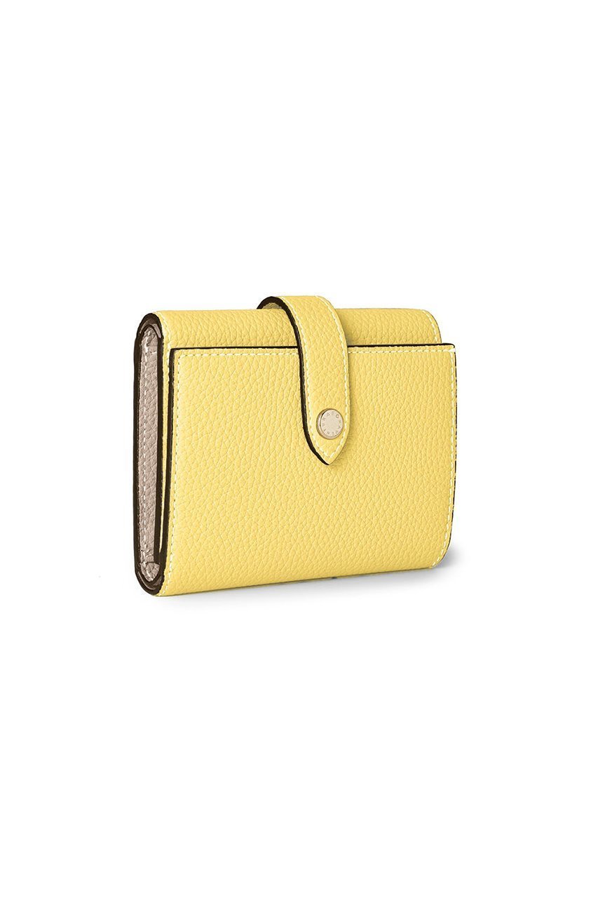 【ボナベンチュラ/BONAVENTURA】のベルテッド トリフォールド ウォレット シュリンクレザー インテリア・キッズ・メンズ・レディースファッション・服の通販 founy(ファニー) 　ファッション　Fashion　レディースファッション　Fashion for Women　ミニ財布・二つ折り財布　Wallets & Card Cases　ユニセックス　Unisex, Genderless　おすすめ　Recommended / Our Picks　ウォレット　Wallet　ギフト プレゼント　Gift / Present　コンパクト　Compact, Small Size　シルバー　Silver, Metallic Silver　スリム　Slim, Slim Fit　ポケット　Pocket, Pocket Detail　人気　Popular, Best Seller　新作・新入荷　New Arrivals / New In　財布　Wallet, Purse　イエロー×グレージュ|ID: prp329100004877170 ipo3291000000036380858